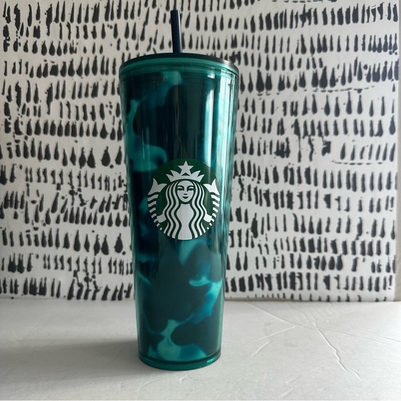 Starbucks Tumbler Tortoise Marble Print - Picture 1 of 2